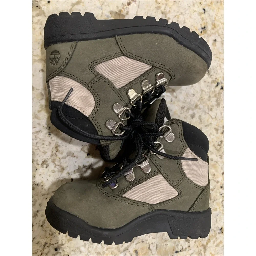 Timberland Kids Olive Green Waterproof Boots Toddler 8.5‎